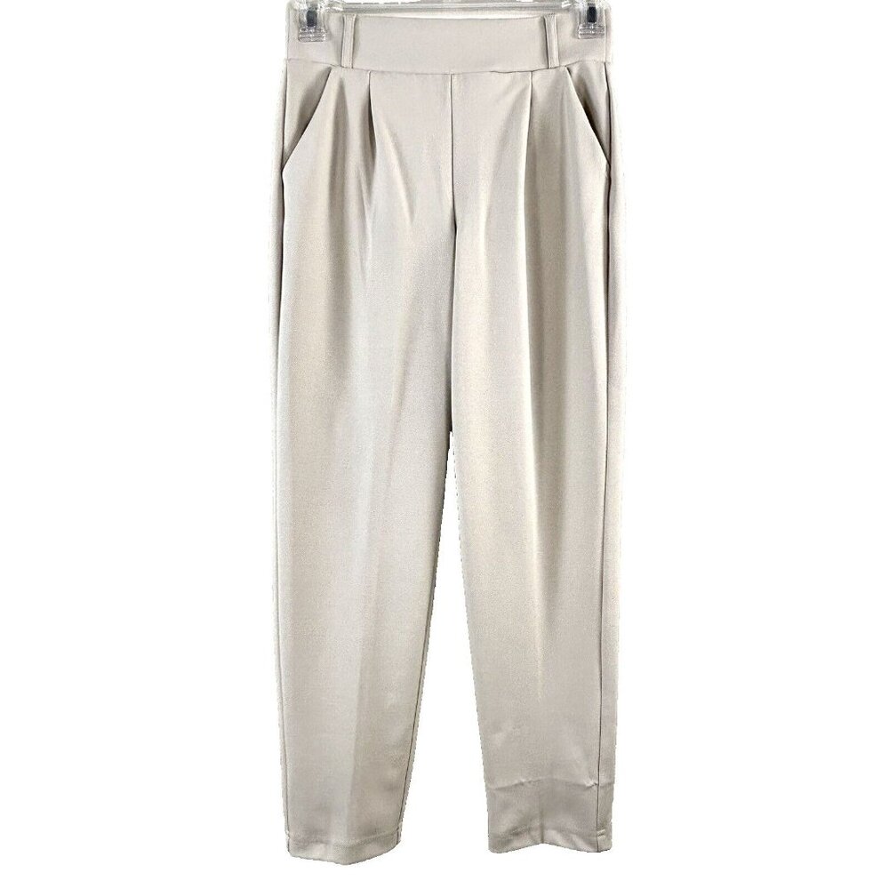 Boom Boom Jeans Cream Ankle Pants